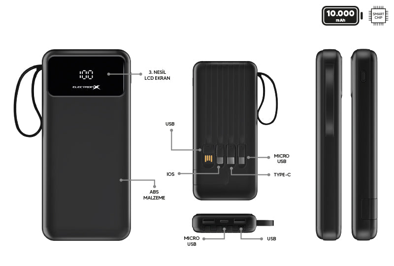 Holtek Powerbank 10.000 Mah